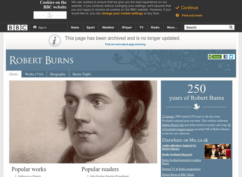 Bbc: Robert Burns Website Bbc: Robert Burns Website