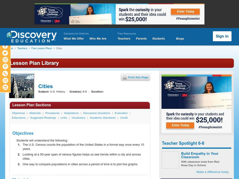 Discovery Education: Cities Lesson Plan Discovery Education: Cities Lesson Plan