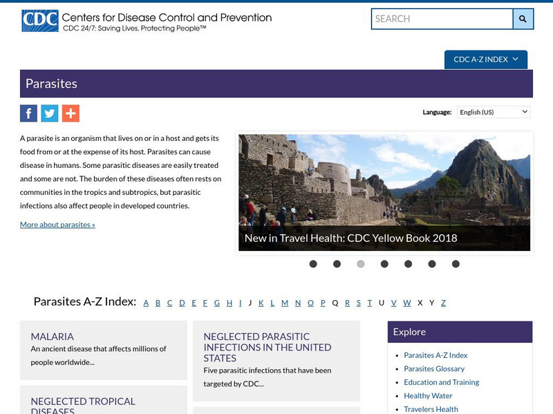 Centers for Disease Control: Division of Parasitic Diseases Handout