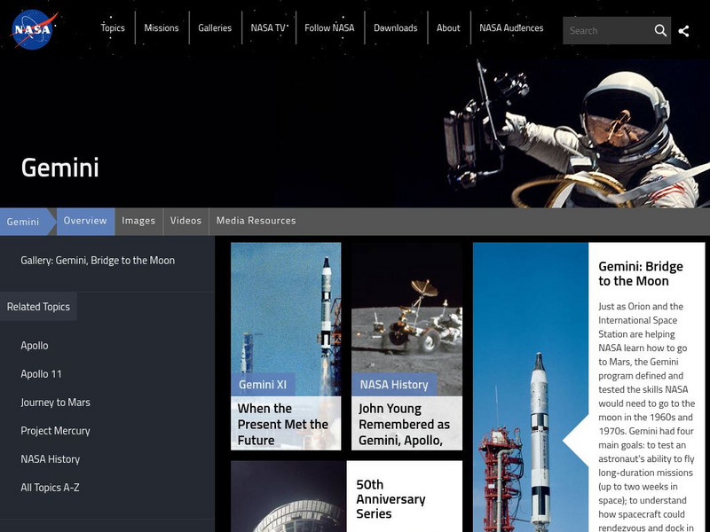 Nasa: Gemini: Stepping Stone to the Moon: 40 Years Later Website Nasa: Gemini: Stepping Stone to the Moon: 40 Years Later Website