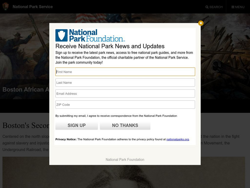 National Park Service: Boston African American National Historic Site Website National Park Service: Boston African American National Historic Site Website