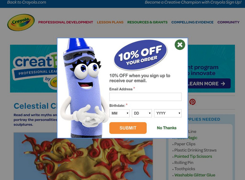 Crayola: Celestial Characters (Lesson Plan) Lesson Plan Crayola: Celestial Characters (Lesson Plan) Lesson Plan