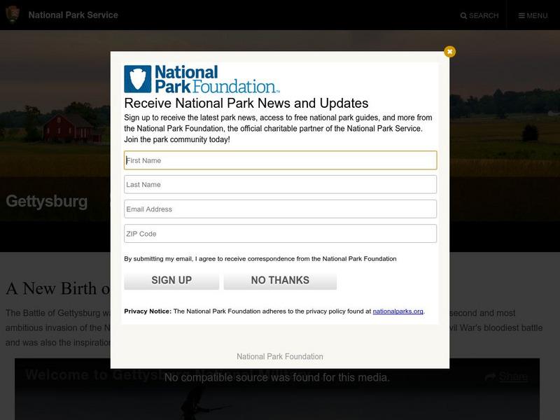 National Park Service: Gettysburg National Military Park: The Cavalry Website