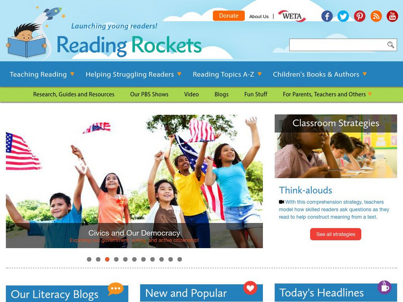 Reading Rockets Website