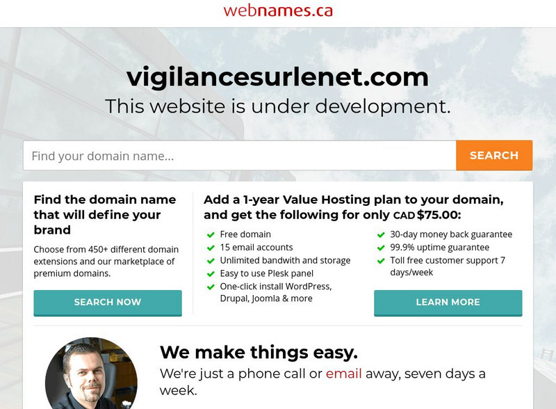 Videotron: Vigilance on the Net (French) Website Videotron: Vigilance on the Net (French) Website