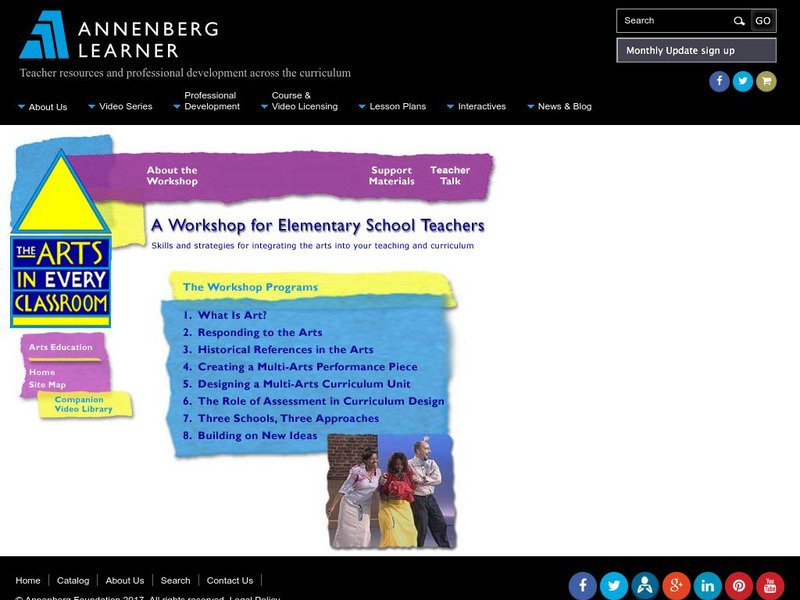 Annenberg Learner: The Arts in Every Classroom Workshop Professional Doc Annenberg Learner: The Arts in Every Classroom Workshop Professional Doc