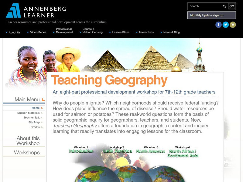 Annenberg Learner: Teaching Geography Professional Doc Annenberg Learner: Teaching Geography Professional Doc