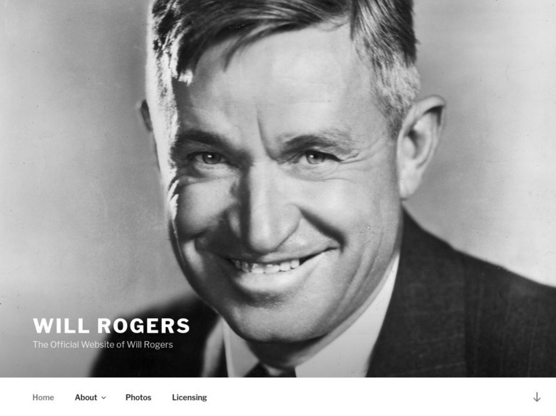 The Official Website of Will Rogers Website
