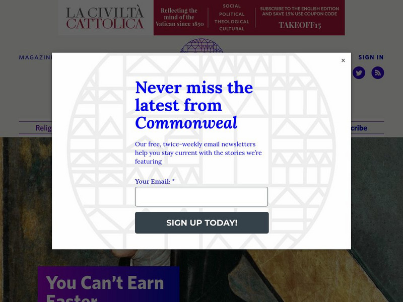 Commonweal (A Review of Religion, Politics, and Culture) Website Commonweal (A Review of Religion, Politics, and Culture) Website