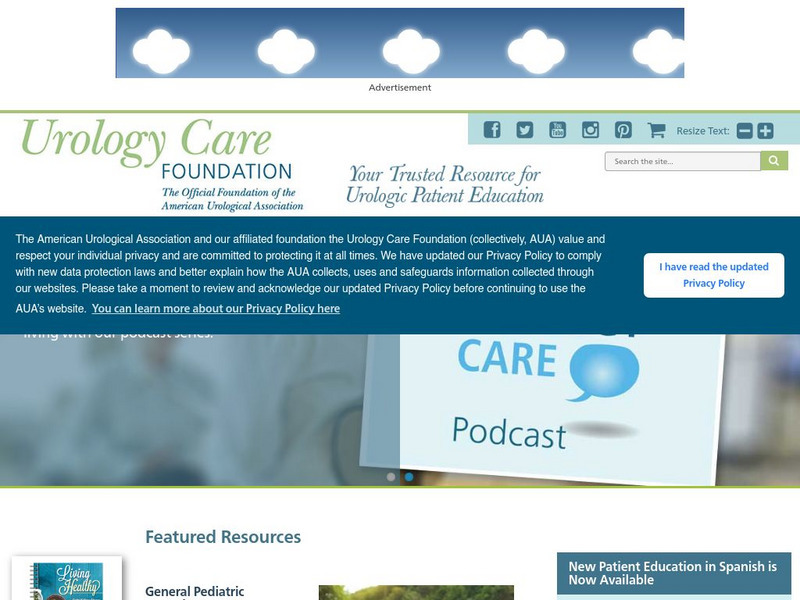 Urology Care Foundation: Homepage Website
