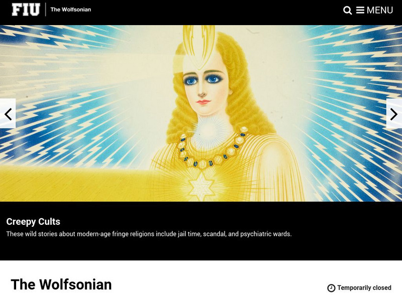 Florida International University: Wolfsonian Website Florida International University: Wolfsonian Website