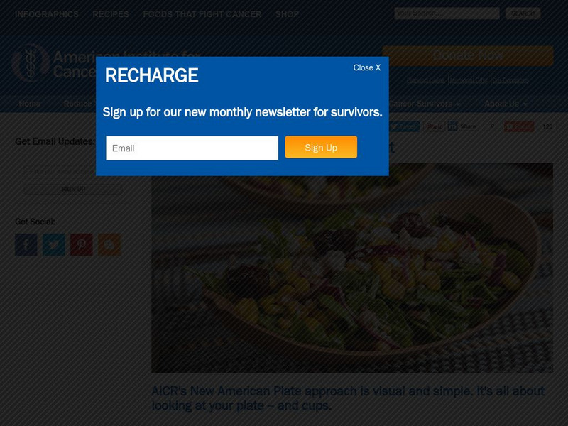 American Institute for Cancer Research: The New American Plate Website American Institute for Cancer Research: The New American Plate Website