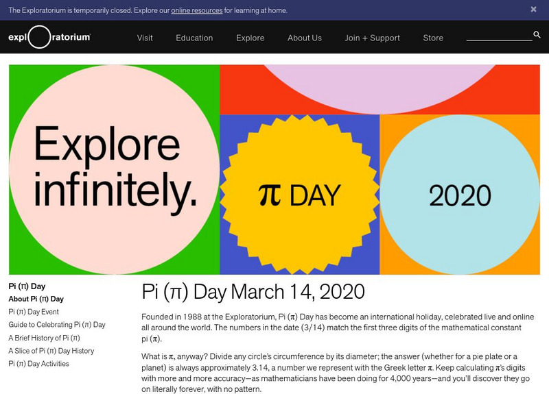 Exploratorium: Pi Day Website Exploratorium: Pi Day Website