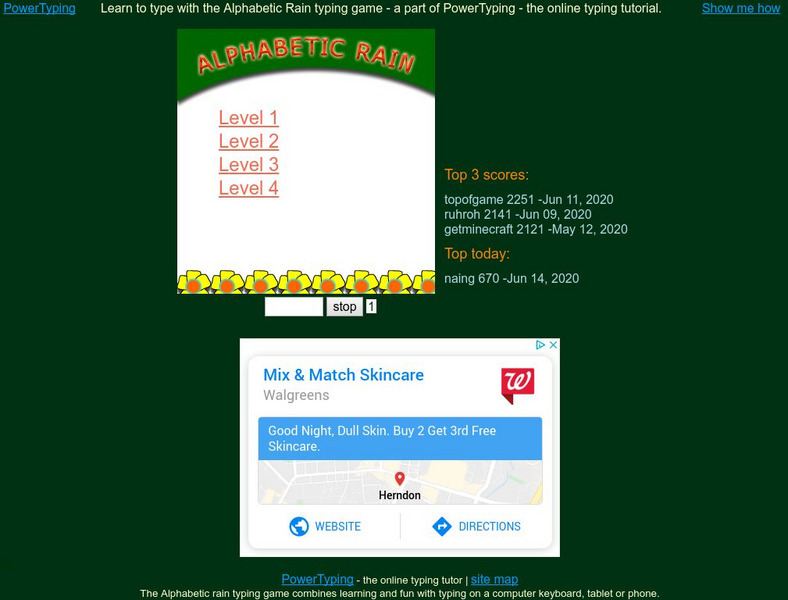 Powertyping: Alphabetic Rain Interactive Powertyping: Alphabetic Rain Interactive