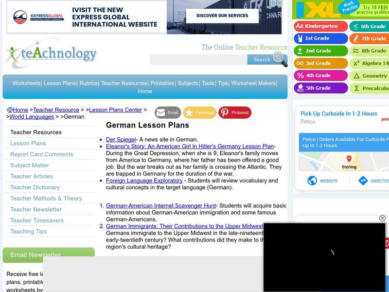 Teachnology: German Lesson Plans Lesson Plan Teachnology: German Lesson Plans Lesson Plan