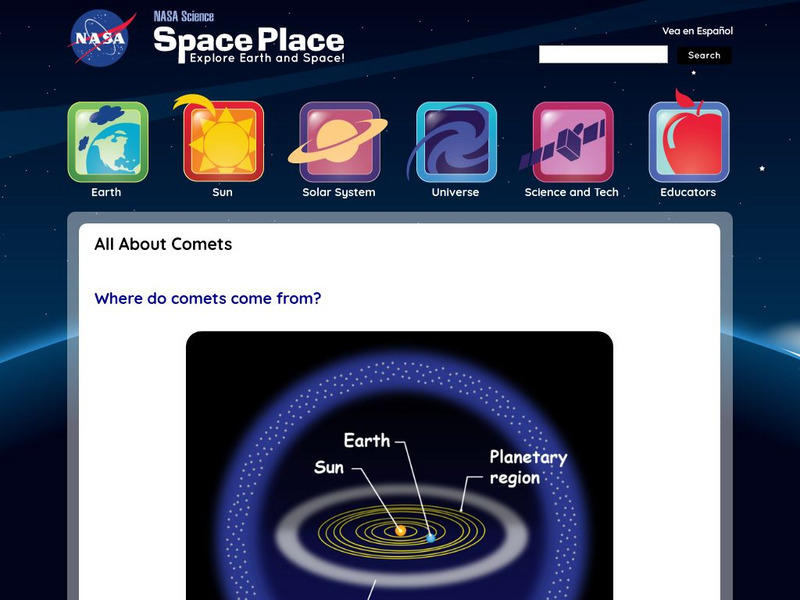 Nasa: Space Place: All About Comets Unit Plan Nasa: Space Place: All About Comets Unit Plan