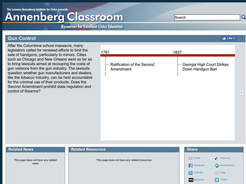 Annenberg Classroom: Gun Control Website Annenberg Classroom: Gun Control Website
