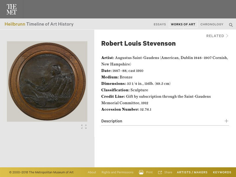 Metropolitan Museum of Art: Robert Louis Stevenson Graphic Metropolitan Museum of Art: Robert Louis Stevenson Graphic