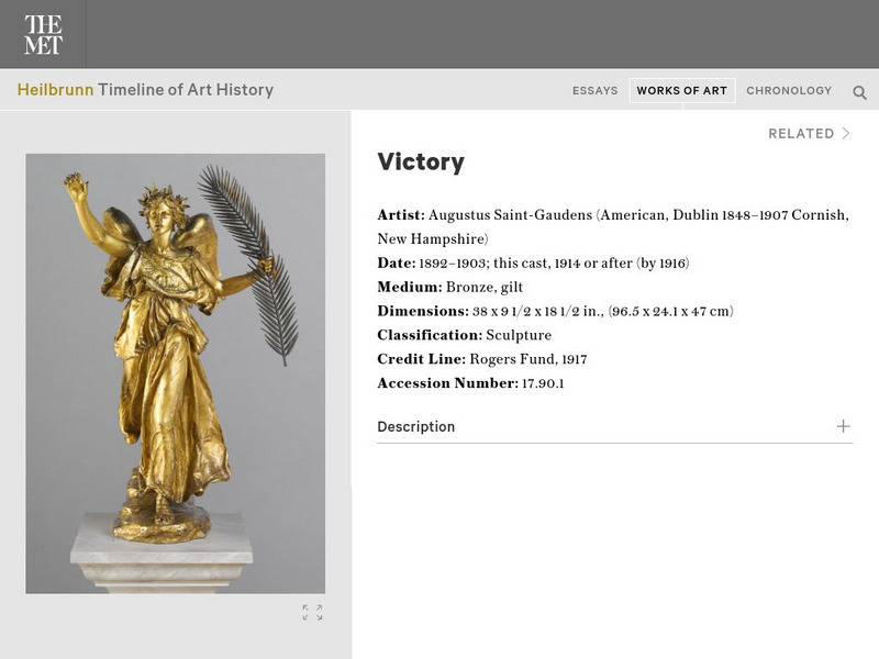 Metropolitan Museum of Art: Victory Graphic Metropolitan Museum of Art: Victory Graphic