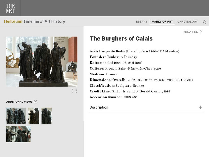 Metropolitan Museum of Art: The Burghers of Calais Graphic Metropolitan Museum of Art: The Burghers of Calais Graphic