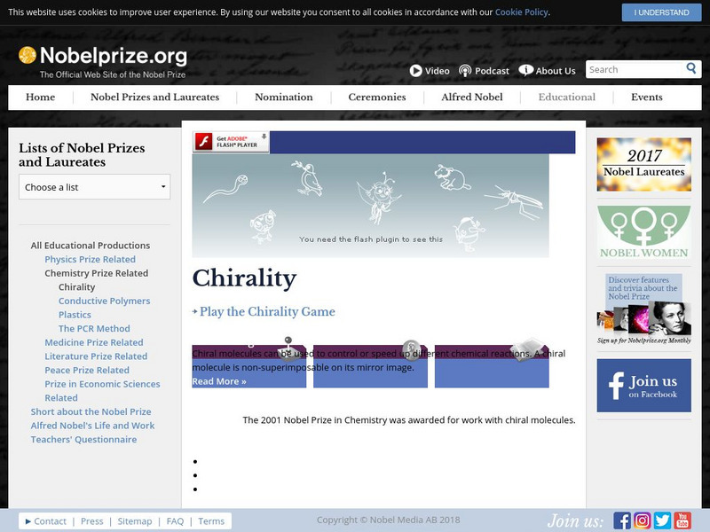 The Nobel Prize: Chirality Chemistry 2001 Interactive The Nobel Prize: Chirality Chemistry 2001 Interactive