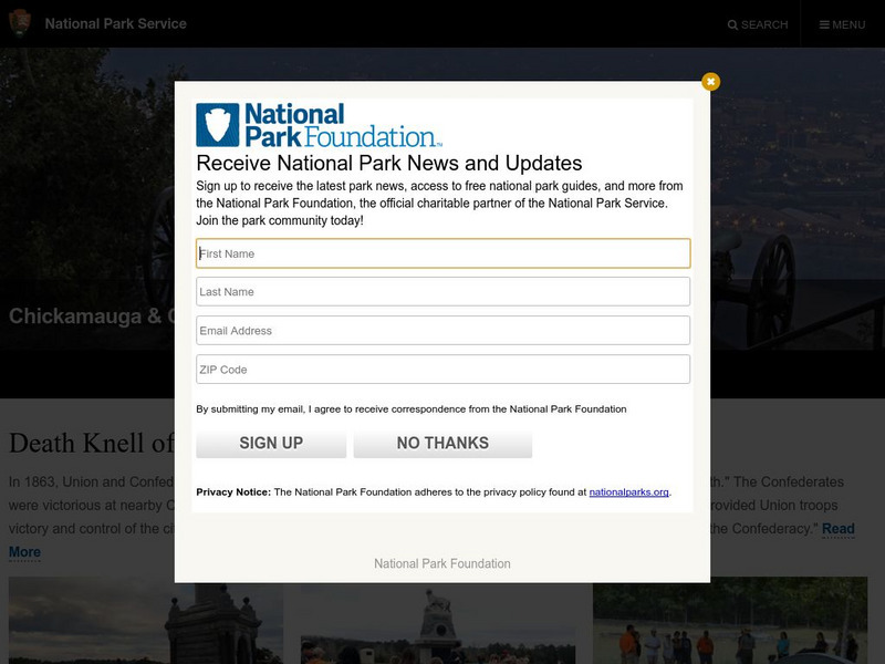 National Park Service: Chickamauga & Chattanooga National Military Park Website National Park Service: Chickamauga & Chattanooga National Military Park Website