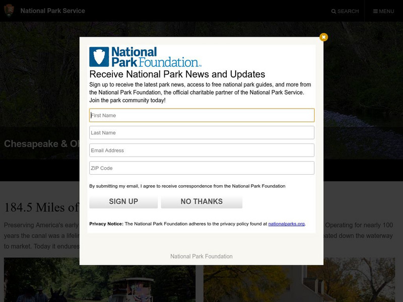 National Park Service: Chesapeake & Ohio Canal Website National Park Service: Chesapeake & Ohio Canal Website