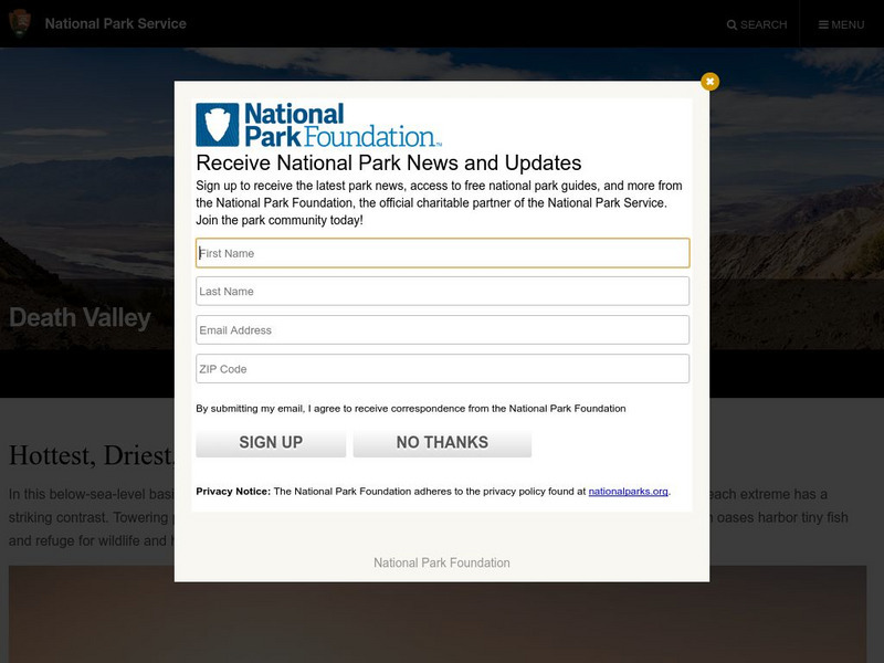 National Park Service: Death Valley National Park Website National Park Service: Death Valley National Park Website
