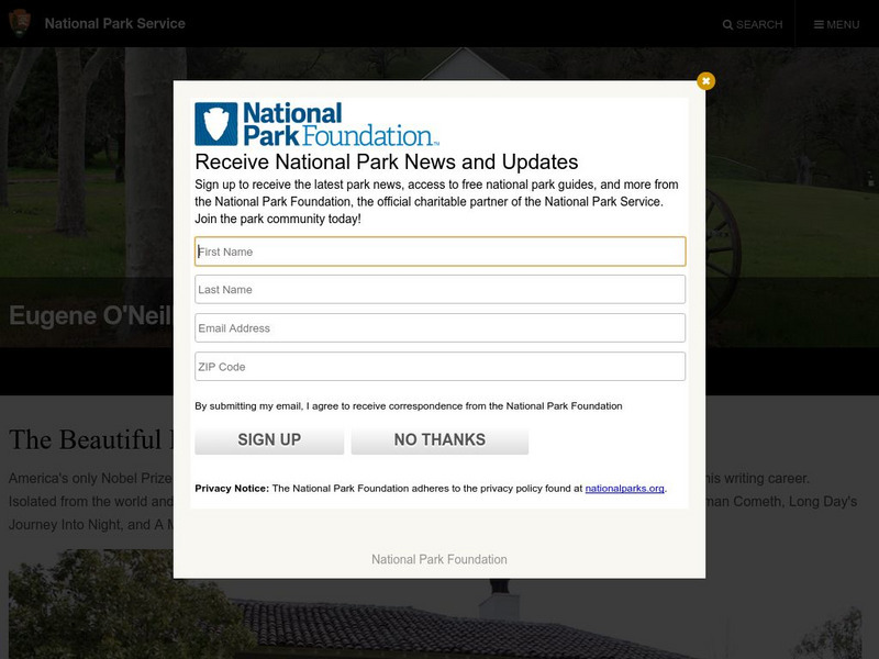 National Park Service: Eugene O'neill Activity National Park Service: Eugene O'neill Activity
