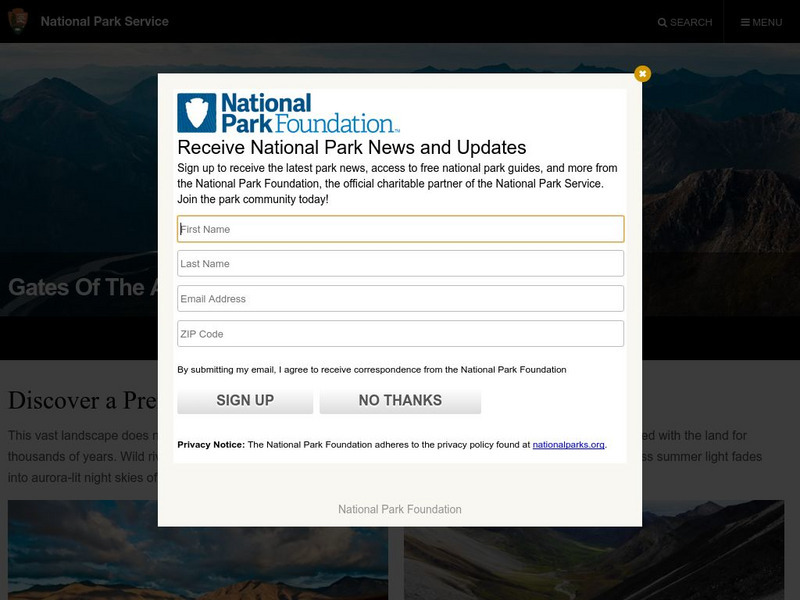 National Park Service: Gates of the Arctic National Park and Preserve, Alaska Handout National Park Service: Gates of the Arctic National Park and Preserve, Alaska Handout