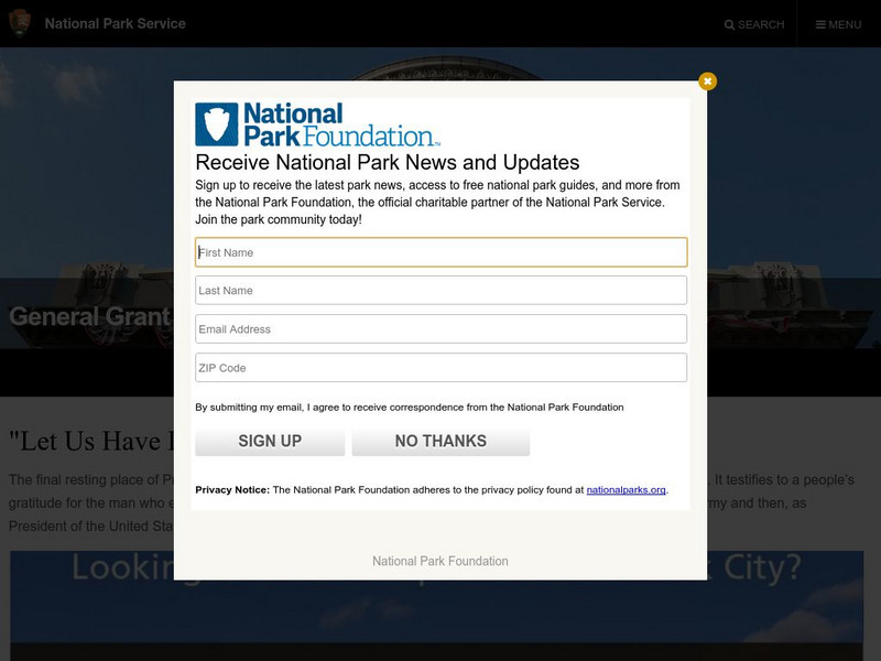National Park Service: General Grant National Memorial Website National Park Service: General Grant National Memorial Website