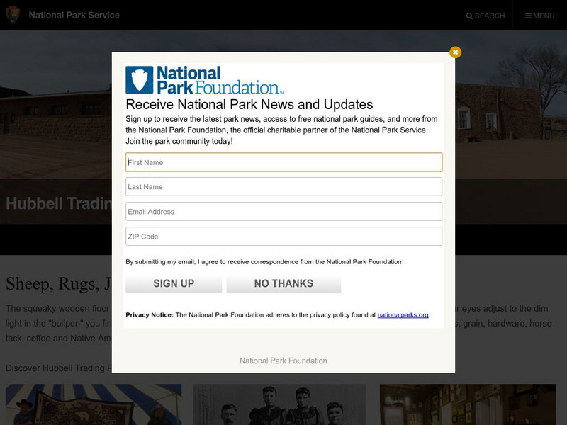 National Park Service: Hubbell Trading Post National Historical Site Website National Park Service: Hubbell Trading Post National Historical Site Website
