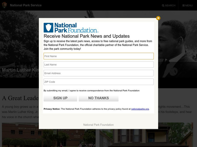 National Park Service: Martin Luther King, Jr. Website National Park Service: Martin Luther King, Jr. Website