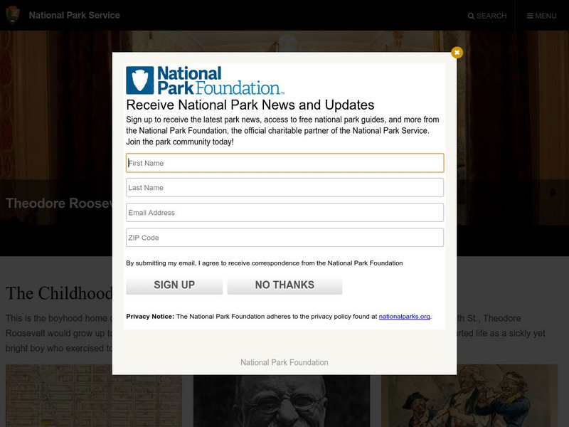 National Park Service: Theodore Roosevelt's Birthplace Website National Park Service: Theodore Roosevelt's Birthplace Website