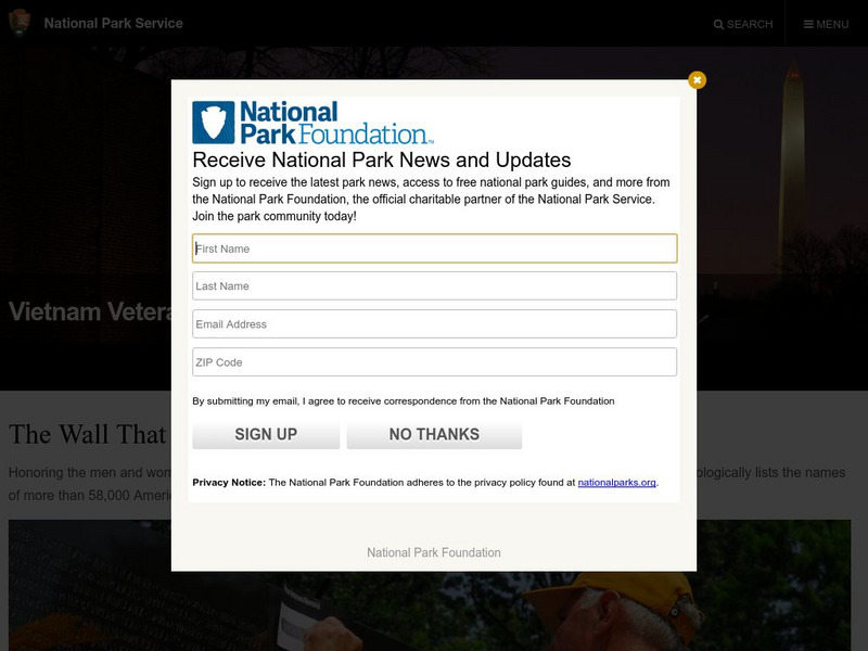National Park Service: Vietnam Veterans Memorial Website National Park Service: Vietnam Veterans Memorial Website