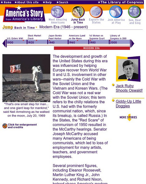 Loc: America's Story: The Modern Era Website Loc: America's Story: The Modern Era Website