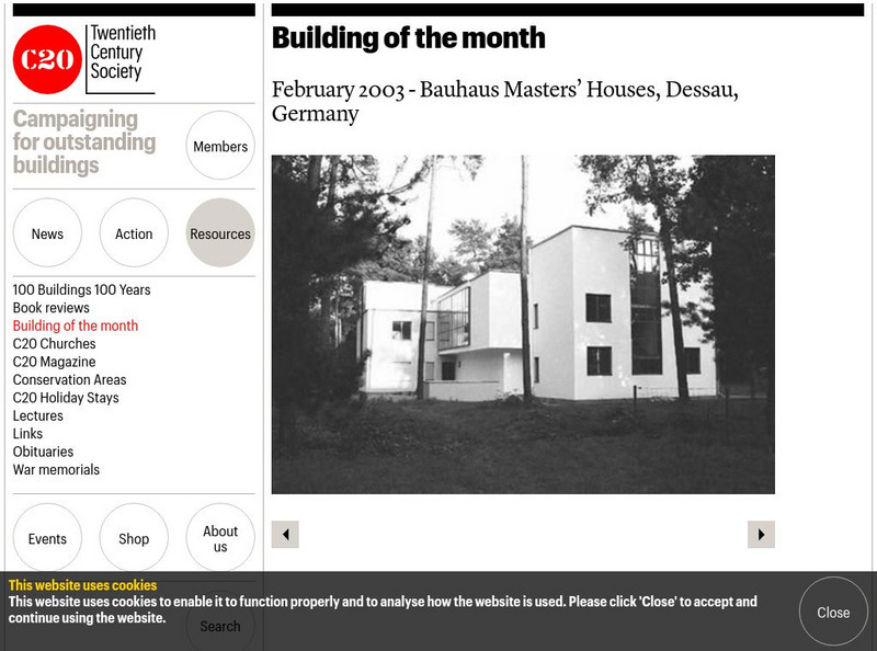 20th Century Society: Bauhaus Masters' Houses Graphic