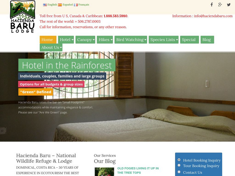 Hacienda Baru Lodge Activity Hacienda Baru Lodge Activity