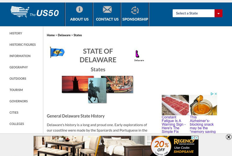 The Us50: Delaware Handout The Us50: Delaware Handout