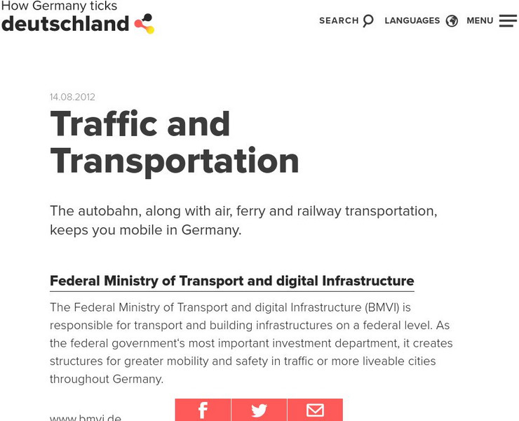 Deutschland.de German Transportation Information Activity Deutschland.de German Transportation Information Activity