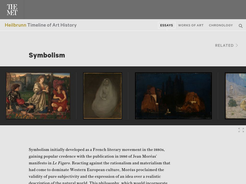 Metropolitan Museum of Art: Symbolism Article Metropolitan Museum of Art: Symbolism Article