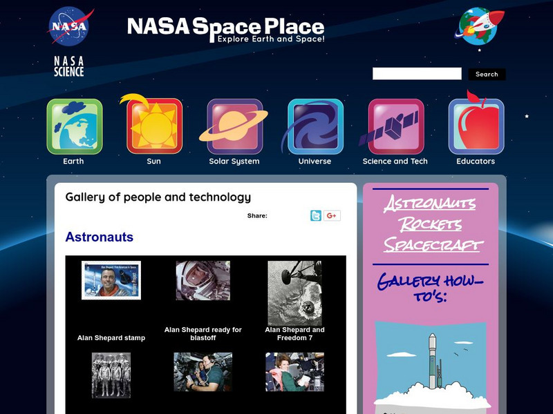 Nasa: The Space Place: Gallery of People and Technology Graphic Nasa: The Space Place: Gallery of People and Technology Graphic