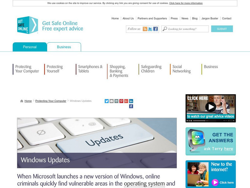 Get Safe Online: Windows Updates Website Get Safe Online: Windows Updates Website