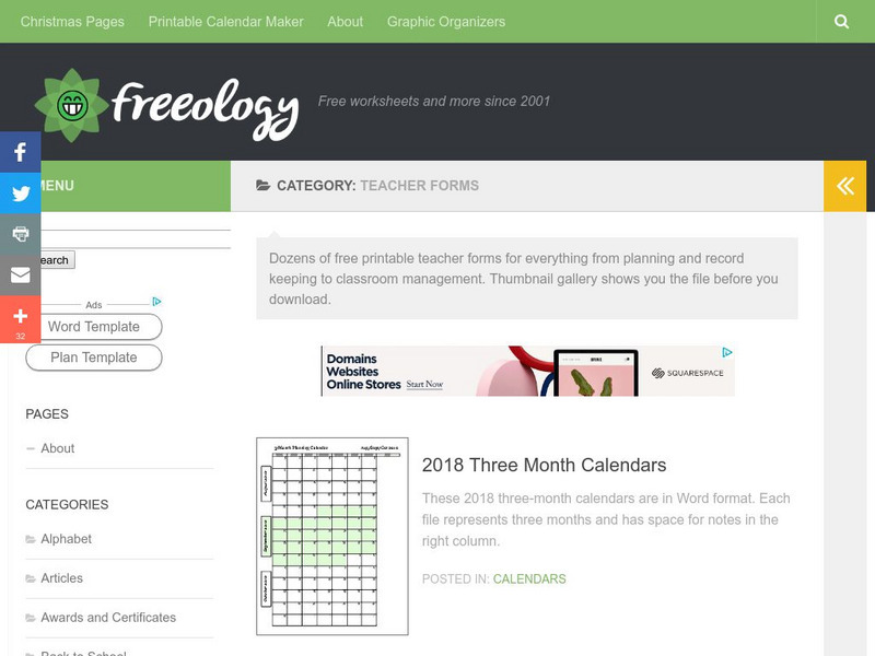 Freeology: Free Printable Teacher Forms Website Freeology: Free Printable Teacher Forms Website