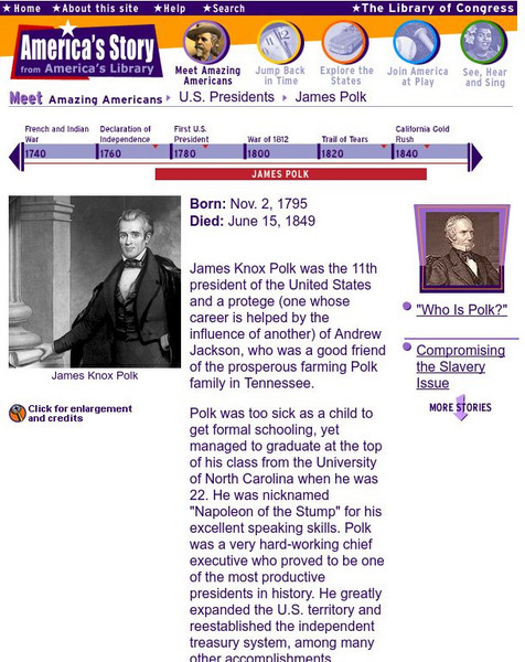Loc: America's Story: James Polk Handout Loc: America's Story: James Polk Handout