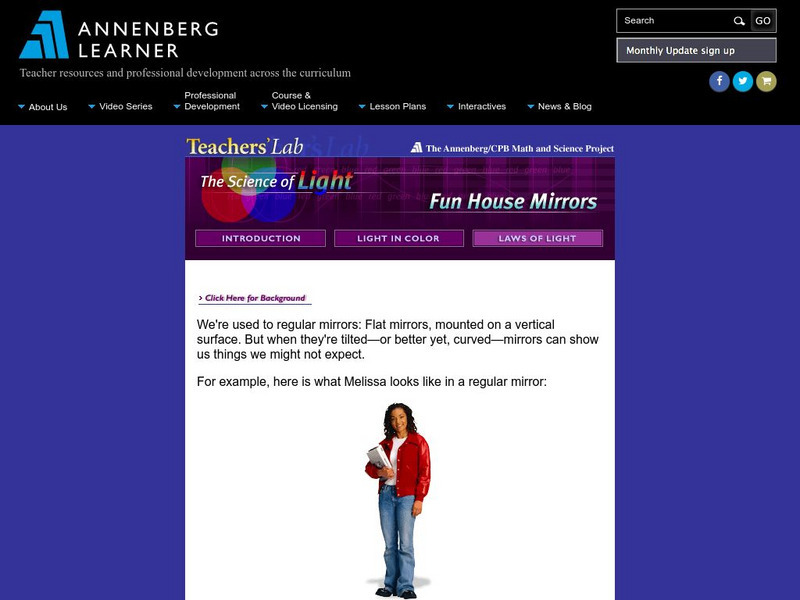 Annenberg Learner: Fun House Mirrors Handout Annenberg Learner: Fun House Mirrors Handout