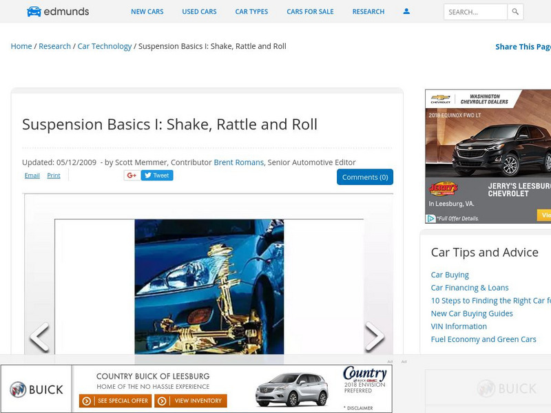 Edmunds: Suspension Basics I: Shake, Rattle and Roll Article Edmunds: Suspension Basics I: Shake, Rattle and Roll Article