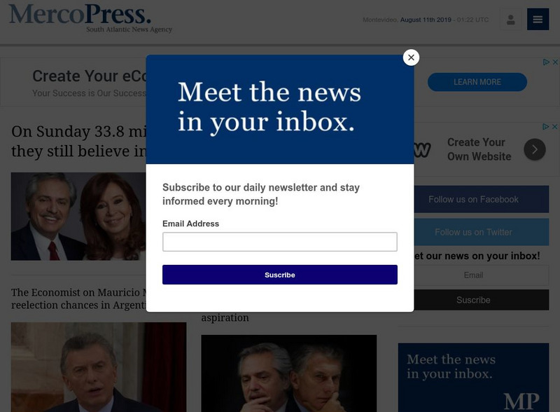 Merco Press: News From Latin America and Mercosur Website Merco Press: News From Latin America and Mercosur Website
