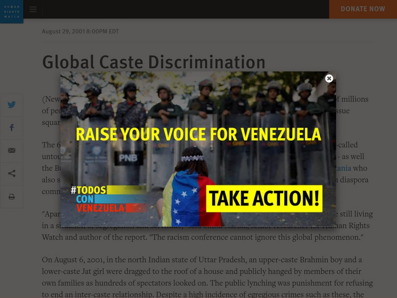 Global Caste Discrimination Handout Global Caste Discrimination Handout