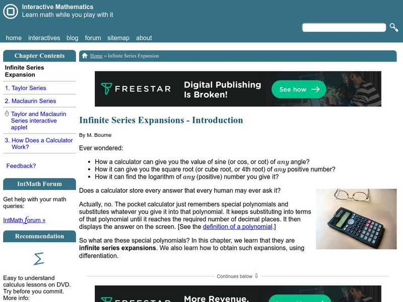 Interactive Mathematics: Introduction to Infinite Series Activity Interactive Mathematics: Introduction to Infinite Series Activity